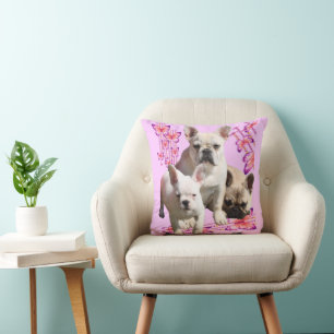 Coussin Bouledogues français Papillon  Bulldog