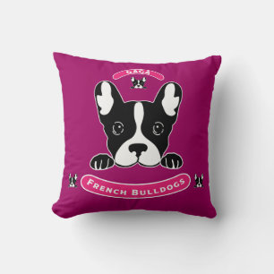 Coussin Bouledogues Français - Petits Chiens Coupés