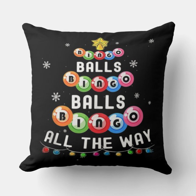 Coussin Boules de Bingo Bingo à tout prix  (Recto)