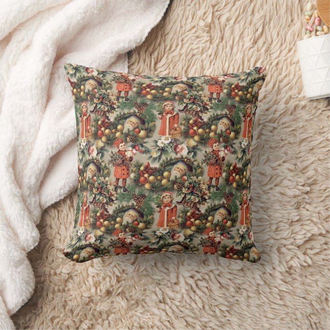 Coussin Boules de Noël Victoriennes Vintage (Couverture)