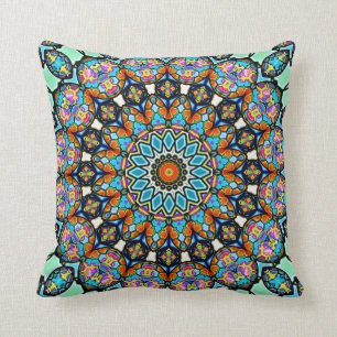 Coussin Boules en verre soufflé coloré Mandala Lance Oreil