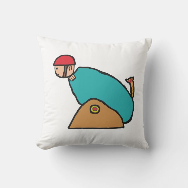 Coussin Boulet de canon humain (Recto)