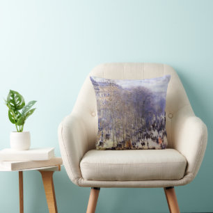 Coussin Boulevard des Capucines par Claude Monet, Beaux-ar