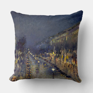 Coussin Boulevard Montmartre à Night Pissarro
