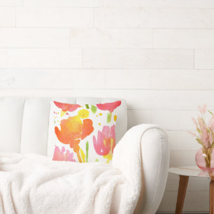 Coussin Bouquet Abstrait de fleurs mixtes 4