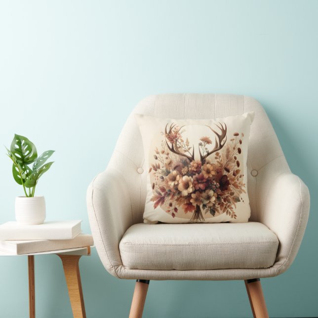 Coussin Bouquet de bois de cerf d'automne (Chaise)