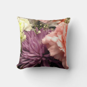 Coussin Bouquet de chrysanthème pourpre Lancer l'oreiller