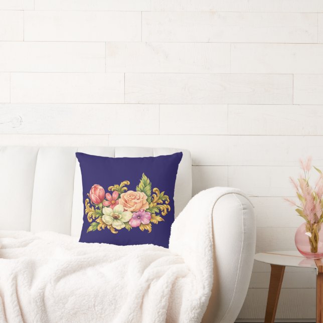 Coussin Bouquet de fleurs Acanthe (Canapé)