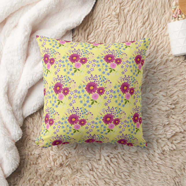 Coussin Bouquet de fleurs avec Dahlia (Couverture)