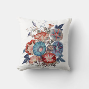 Coussin Bouquet de fleurs Botanical Morning Glories