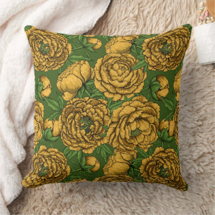 Coussin Bouquet de galets jaunes