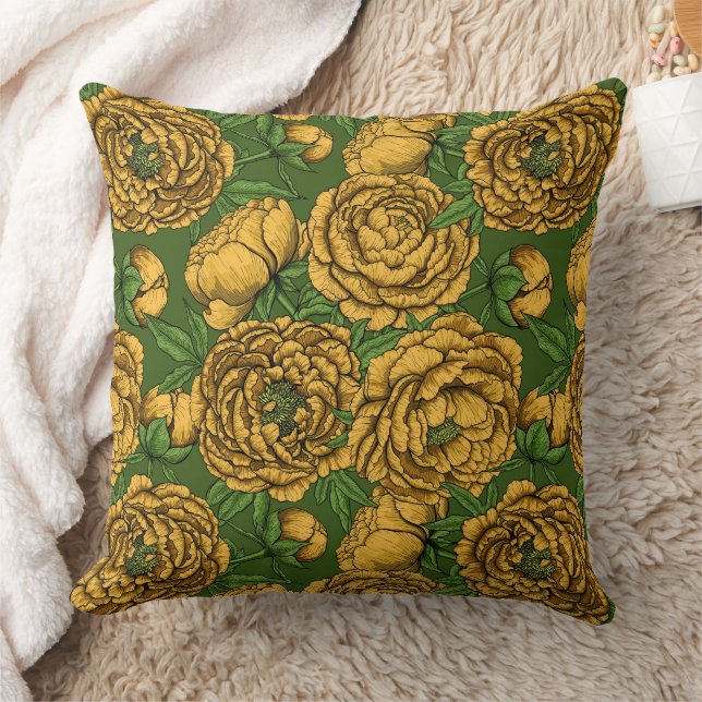 Coussin Bouquet de galets jaunes (Couverture)