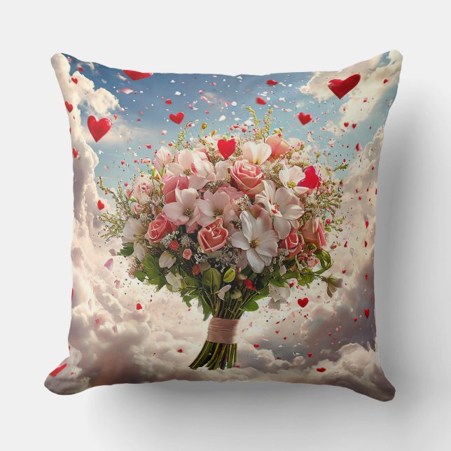 Coussin Bouquet de mariage (Recto)