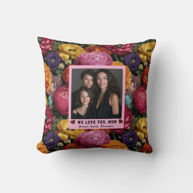 Coussin Bouquet de renoncules Décoration d'appartement de  (Recto)