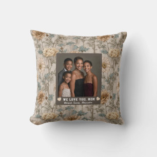 Coussin Bouquet de renoncules Maman chat Styling classique