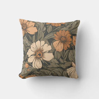 Coussin Bouquet fleur sauvage Cottagecore D9
