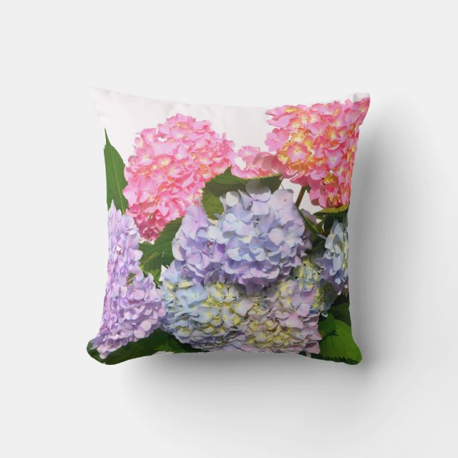 Coussin Bouquet Hydrangea (Recto)