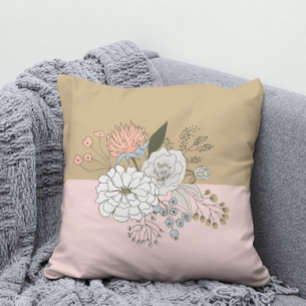 Coussin Bouquet Moderne Colorblock
