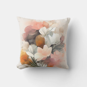 Coussin Bouquet Saison Automne Nature Aquarelle Art Painti