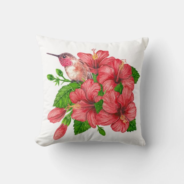 Coussin Bouquet tropical (Recto)