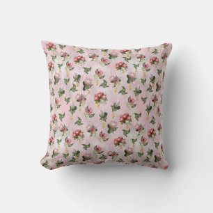 Coussin Bouquets de fleurs de Protea avec feuilles de saug