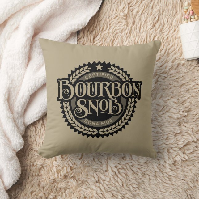 Coussin Bourbon Snob - drôle de buveur de whisky (Couverture)