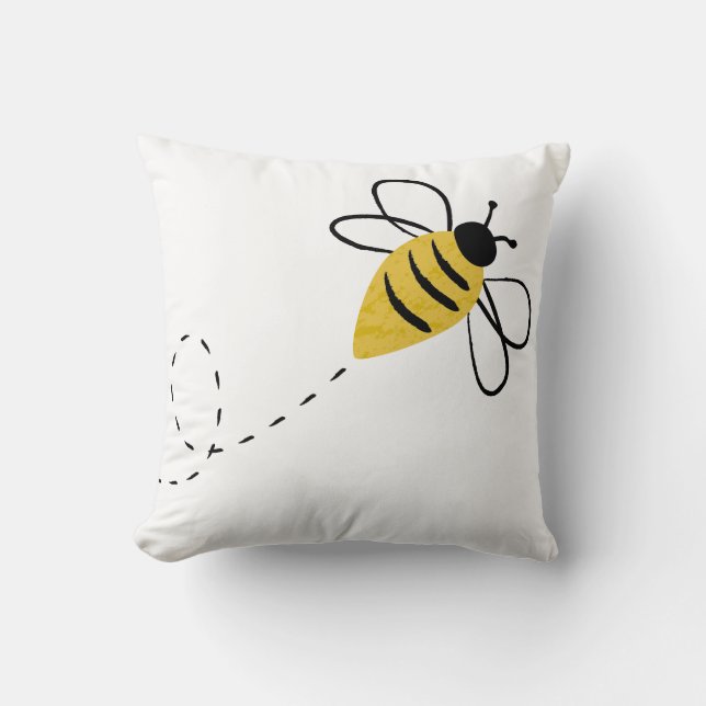 Coussin Bourdon en vol (Recto)