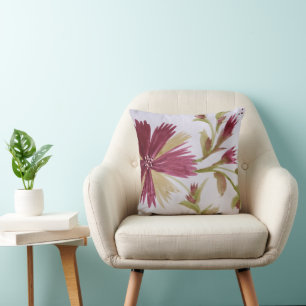 Coussin Bourgogne et prune