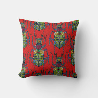 Coussin bousier rouge