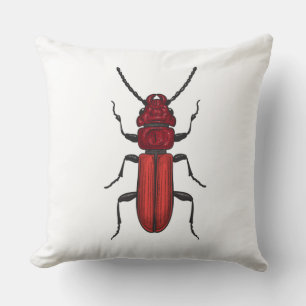 Coussin Bousier rouge