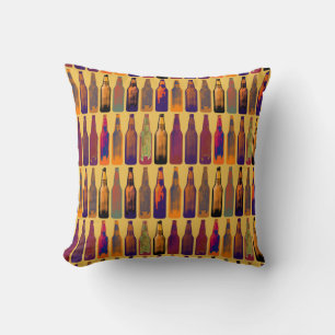 Coussin Bouteilles de bière Motif couleur