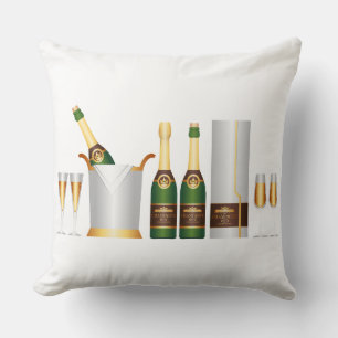 Coussin bouteilles de champagne