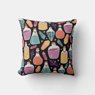 Coussin Bouteilles de potion mystique