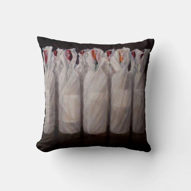 Coussin Bouteilles de vin enveloppées 2010 (Recto)