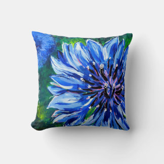 Coussin : Bouton Batchelor Bleu