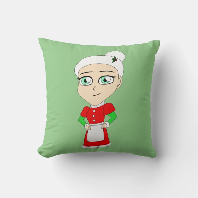Coussin bouton de Mme Claus chibi (Recto)