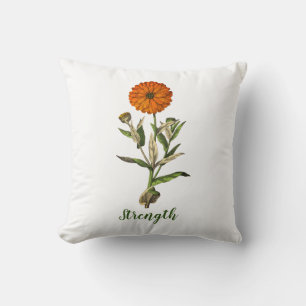 Coussin Bouton d'épingle Inspirational Force Marigold