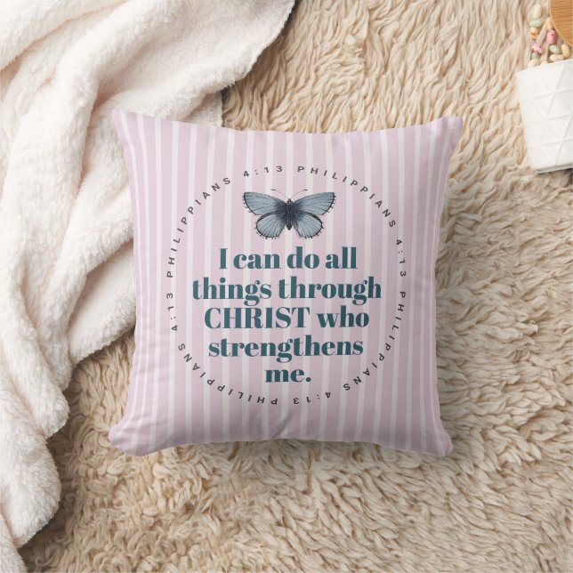 Coussin Bouton rose et blanc de la Bible (Couverture)