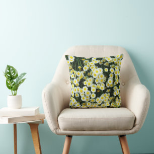 Coussin Boutons Fleur Jaune Dainty Daisy