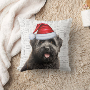 Coussin Bouvier des Flandres Amoureux des chiens Noël