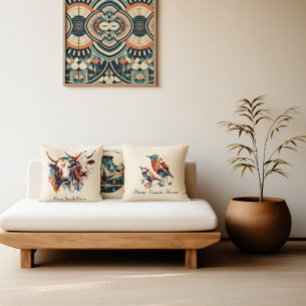 Coussin Bovins de ferme Scandi, sur mesure