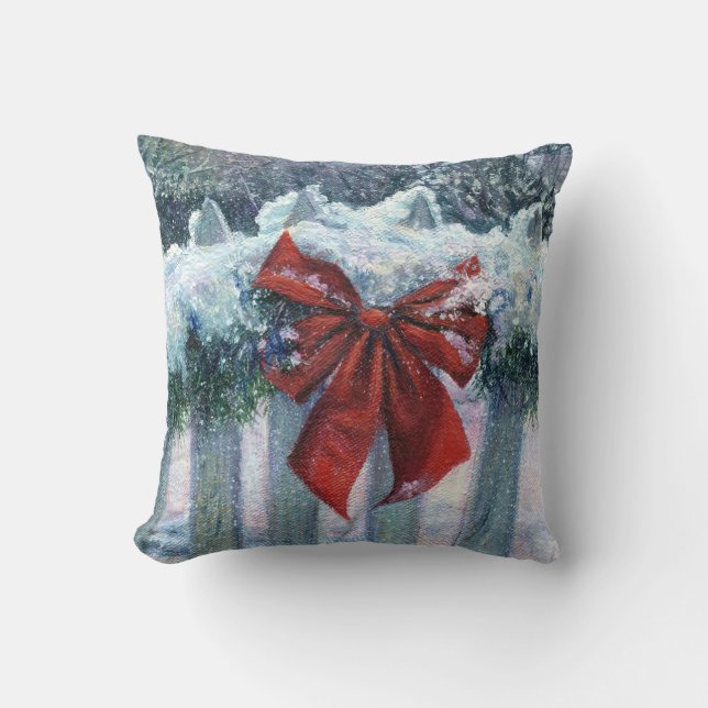 coussin "Bow In the Snow" (Recto)