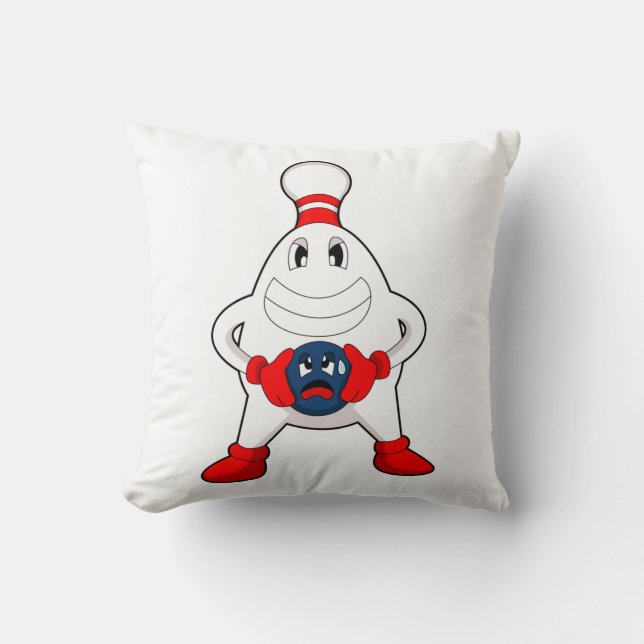 Coussin Bowling Bowling pin Bowling Bowling (Recto)