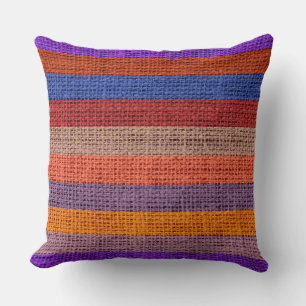 Coussin Bracelet coloré Burlap Linen Rustique Jute #9