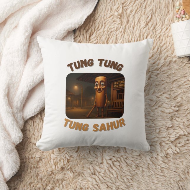Coussin BrainRots Tung Tung Tung Sahur  (Couverture)