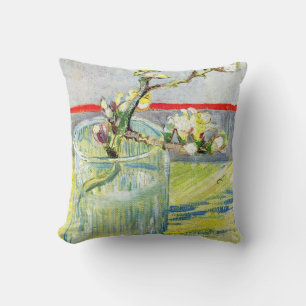 Coussin Branche d'amande en fleurs par Vincent van Gogh