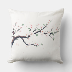 Coussin Branche d'arbre japonaise minimale