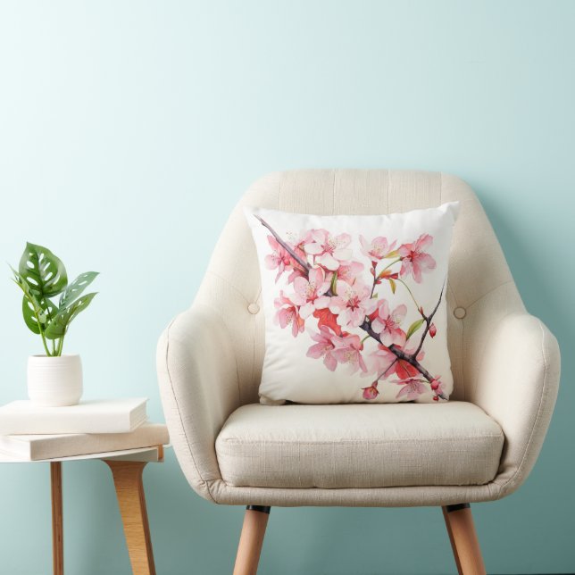 Coussin Branche de fleurs de cerisier (Chaise)