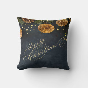 Coussin Branches de pin de Noël Joyeux Noël