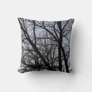 Coussin Branches en silhouette